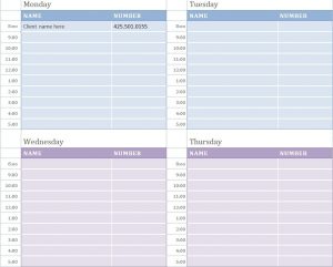 appointment calendar templates weekly appointment calendar weekly appointment calendar template template