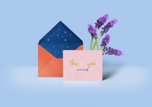 apps design templates thank you card mockup