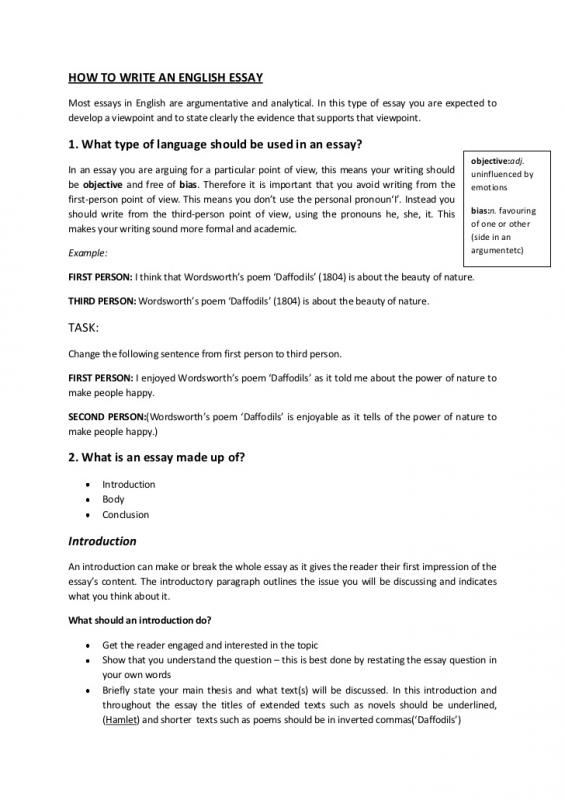 argumentative essay outline template