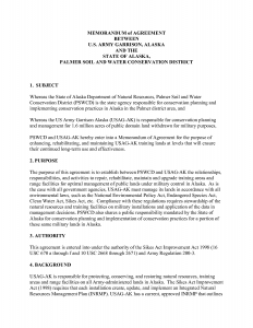 army memorandum for record army memorandum of agreement template