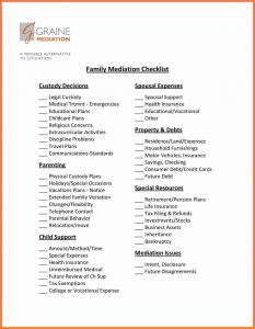 army memorandum for record divorce settlement checklist fam med checklist