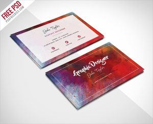 artist business card artist abstract business card template