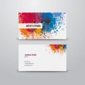 artist business card business card templates