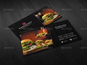 artist website templates creative restaurant business card psd template