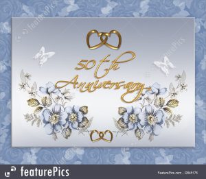 artistic business cards th wedding anniversary stock illustration