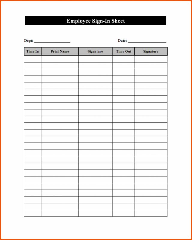 Attendance Sheet Pdf | Template Business