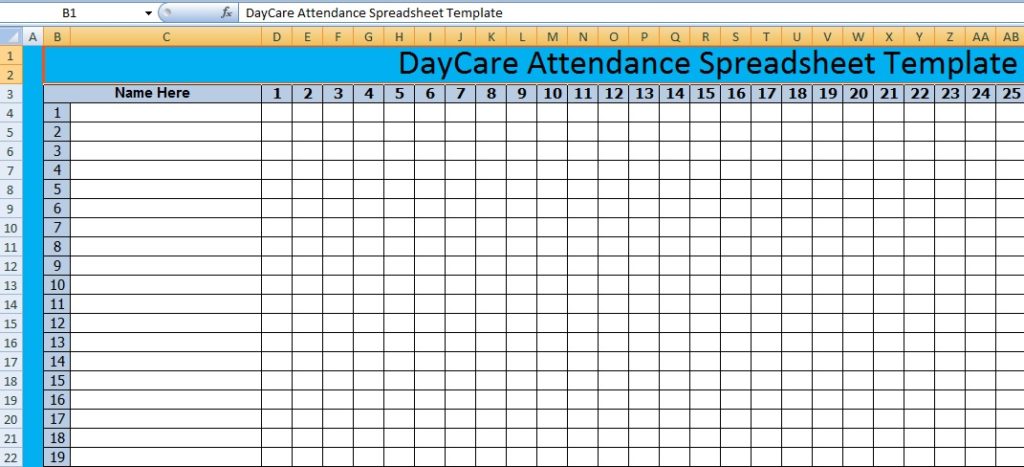 attendance tracker excel