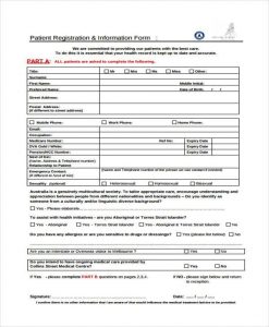 authorization to release medical records new patient medical form