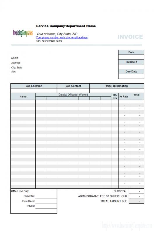 Auto Repair Receipt Template Business