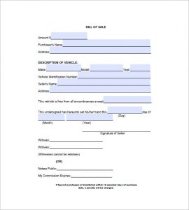 automobile bill of sale pdf automobile bill of sale template pdf