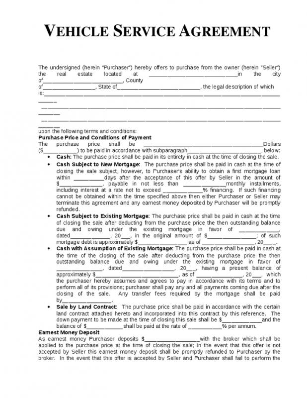 automotive bill of sale form