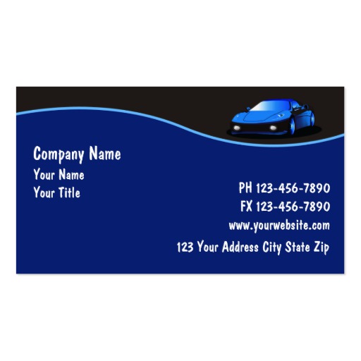 automotive business cards