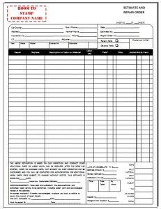 automotive repair invoices auto repair invoice template