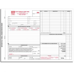 automotive repair invoices dnp