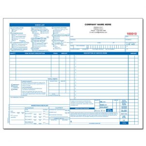 automotive repair invoices dnp