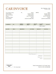 Automotive Repair Invoices | Template Business