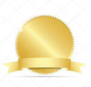 award ribbon template depositphotos stock illustration blank gold label