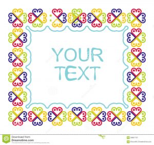 award templates free decorative border frame color flowr vector template abstract flower