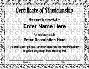 award templates free musicblank