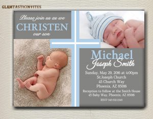 baby dedication certificates baby boy baptism invitation free template