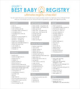 baby registry checklist complete baby registry checklist template pdf file