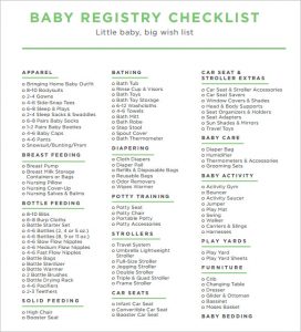 baby registry checklist kohls baby registry checklist