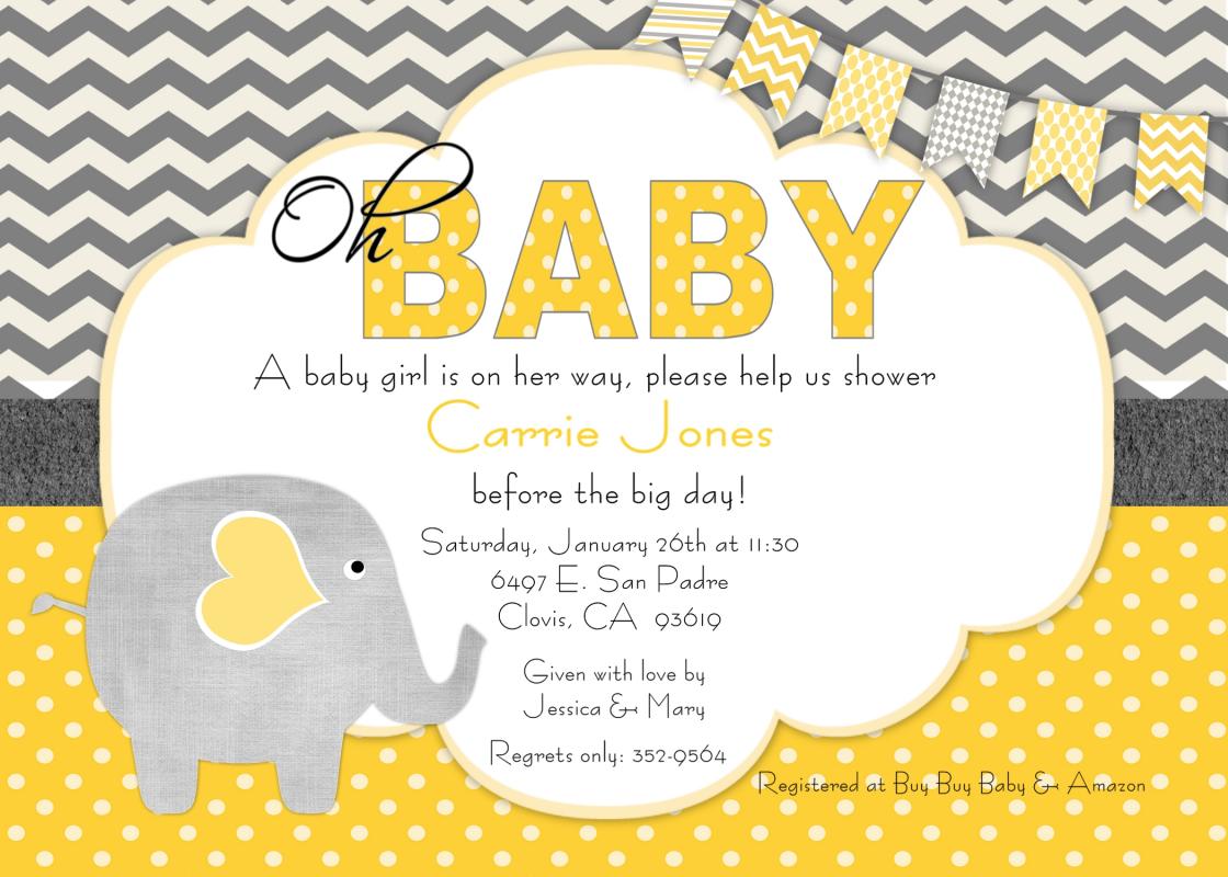 baby shower card printable