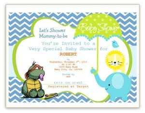 baby shower card template baby shower flyer template word