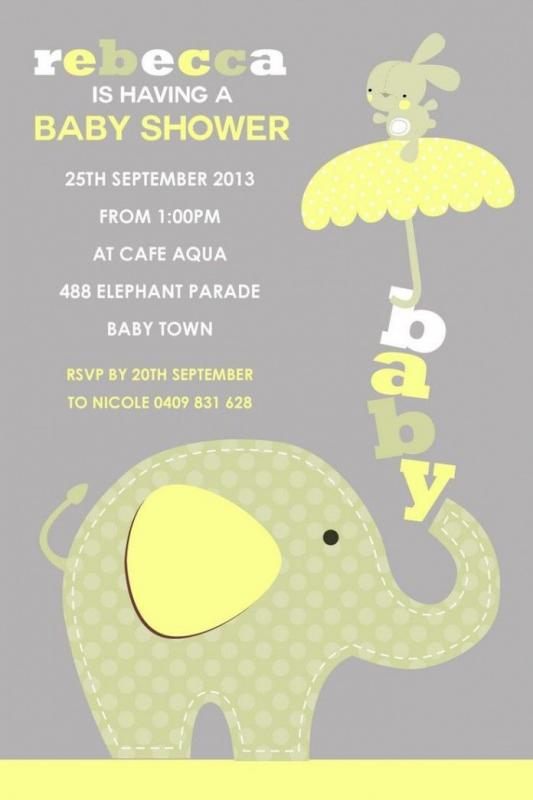 baby shower card template