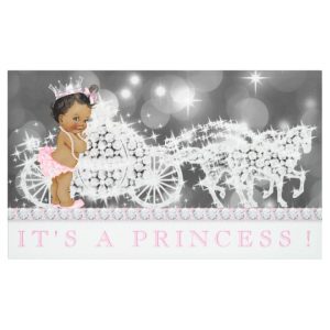 baby shower card template pink african american princess baby shower banner rfefaeababffefed jjhi