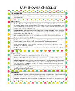 baby shower check list simple baby shower checklist