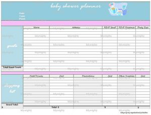 baby shower gift tracker il xn