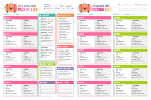 baby shower to do list travel checklist template holiday trip packing list template dgplmx