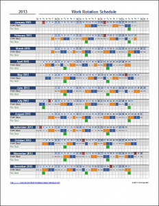 babysitter information sheet utemplates work rotation schedule