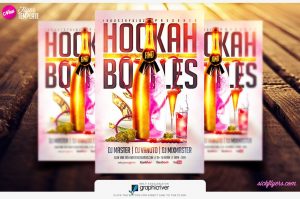 background for flyer hookah and bottles flyer template sickflyers com download