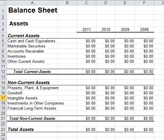 free-excel-balance-sheet-template