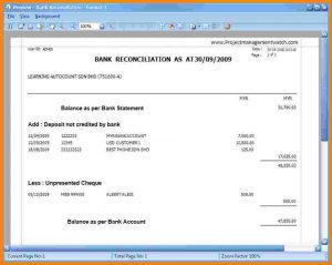 bank statement example bank reconciliation statement format bank reconciliation statement format