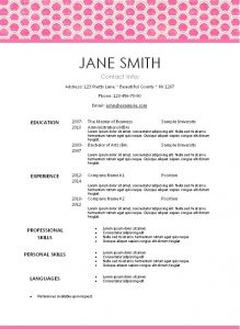 banner template word pretty resume template