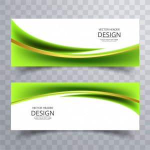 banners for sale modern green wavy banners