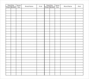 Bar Inventory Spreadsheet | Template Business