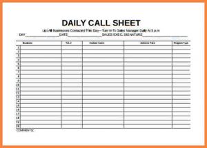 bar inventory spreadsheet sales call log spreadsheet daily call sheet free pdf template download