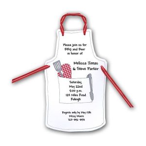 barbeque invitations templates bbq apron invitations p z