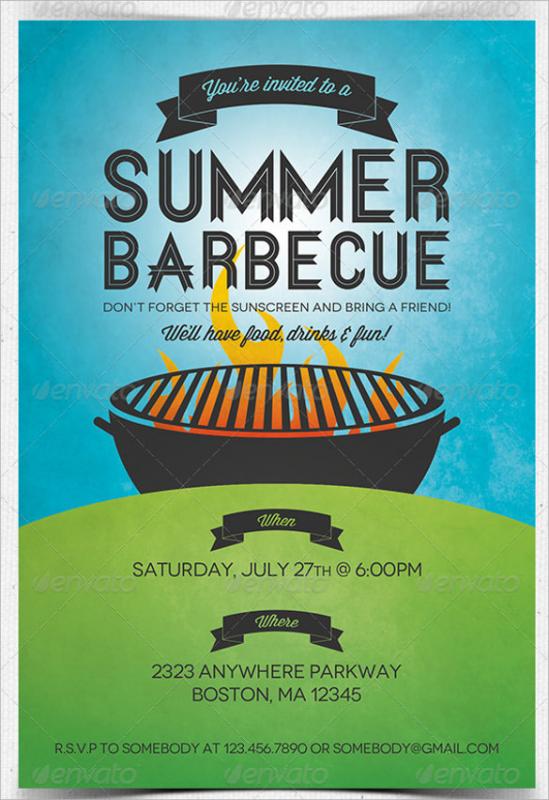 Barbeque Invitations Templates Template Business