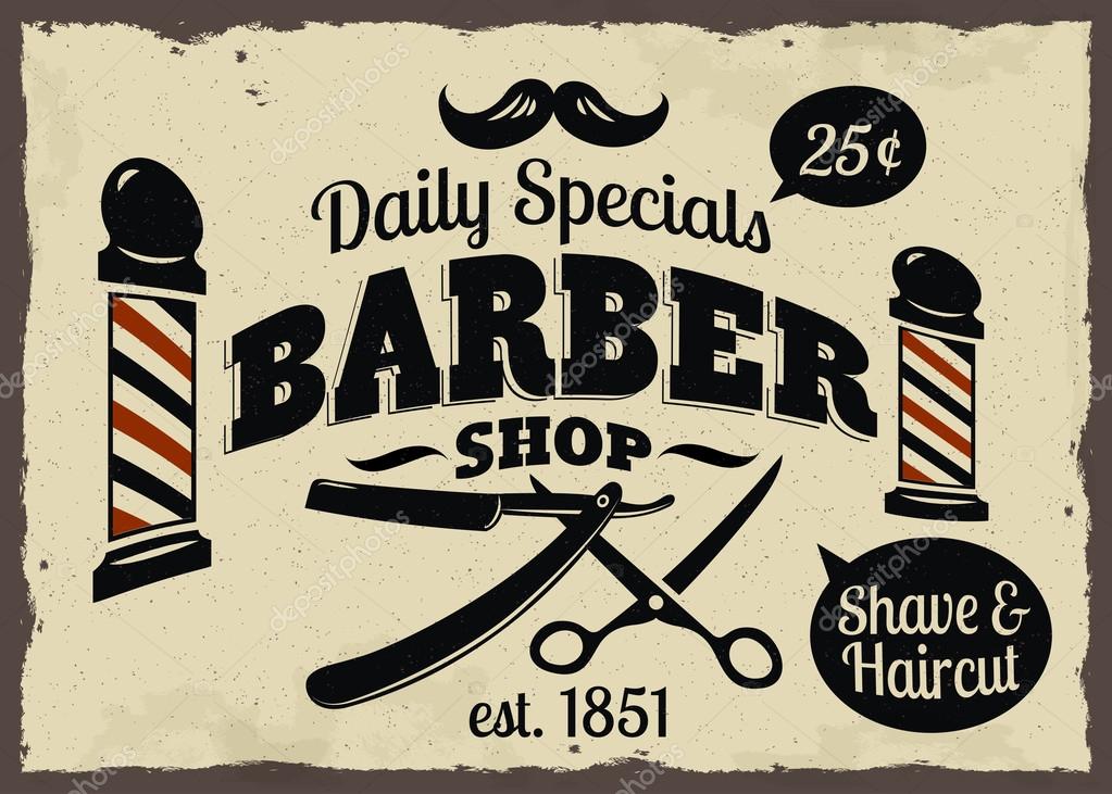 barber shop flyer