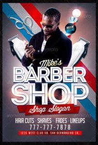 barber shop flyer mikes barber shop flyer template