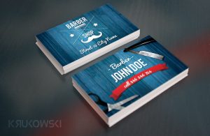 barbershop business cards flyer business card mock up o