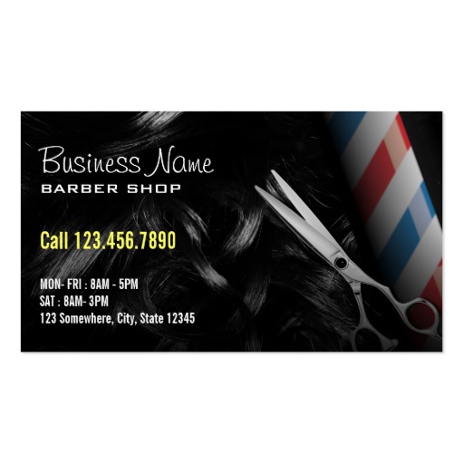 barbershop business cards