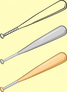 baseball bat vector outline baseball bat vector