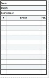 baseball lineup sheet image full