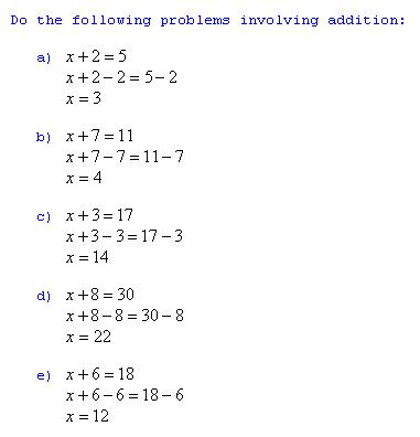 basic algebra quiz